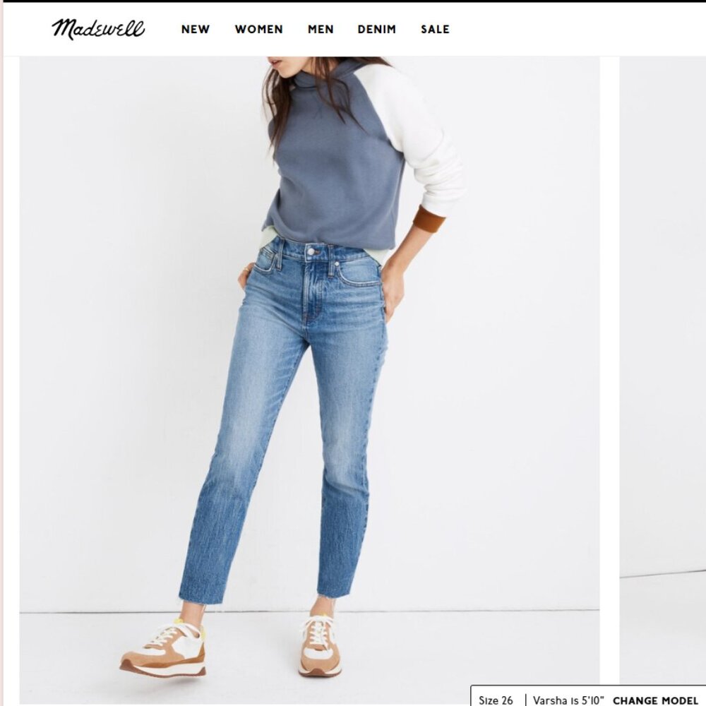 Madewell: The Perfect Vintage Jean in Enmore Wash: Raw-Hem Edition